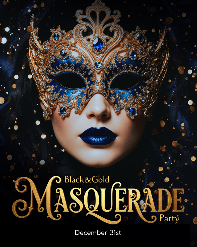  BLACK & GOLD MASQUERADE PARTY 