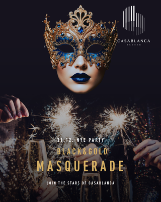 BLACK & GOLD MASQUERADE PARTY 