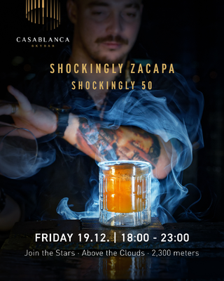SHOCKINGLY ZACAPA.<br>SHOCKINGLY 50.